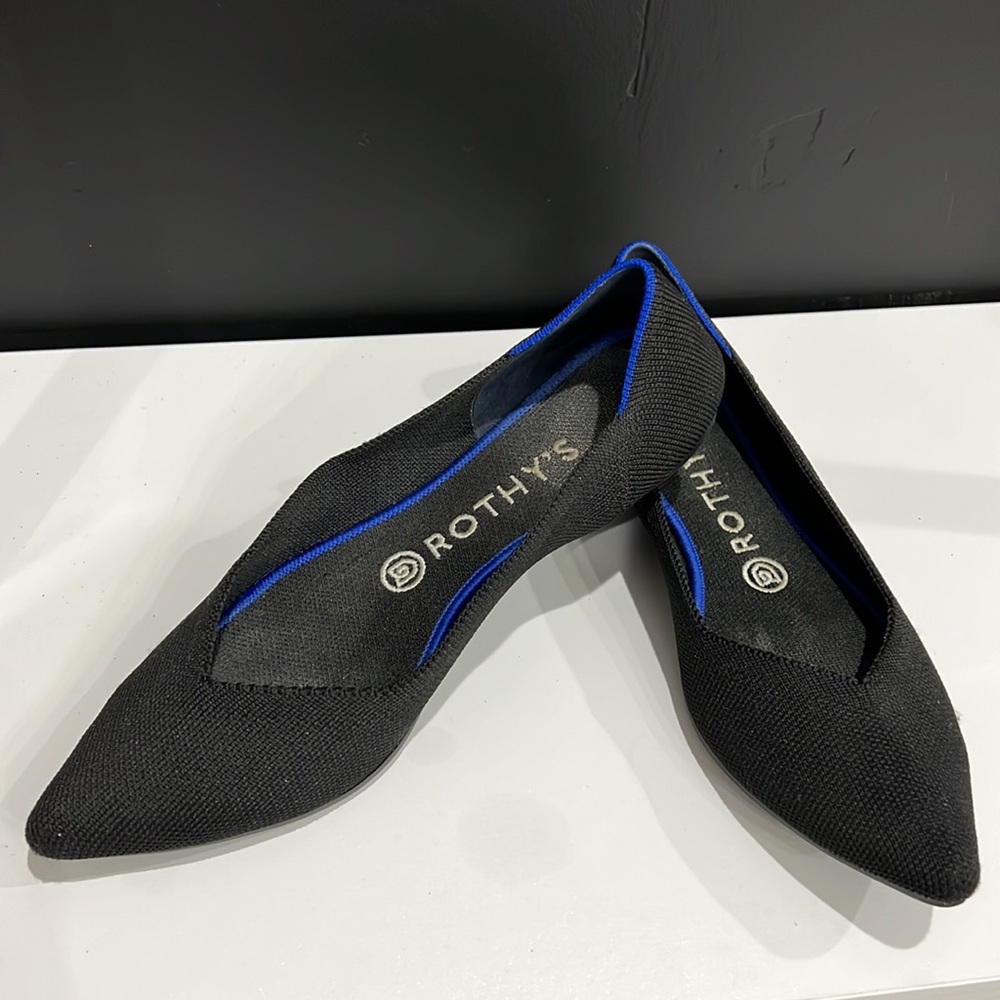 Rothy’s Black Solid The Point Flats - image 1